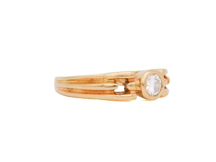 Bague solitaire diamant taille brillant 0,25 carat – Image 3