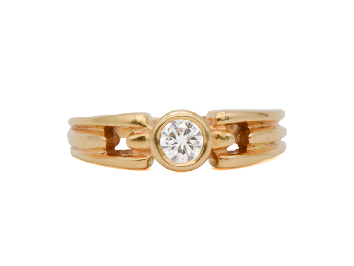 Bague solitaire diamant taille brillant 0,25 carat – Image 2